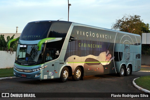 Viação Garcia 8664 na cidade de Ourinhos, São Paulo, Brasil, por Flavio Rodrigues Silva. Número da foto: #9510115.
