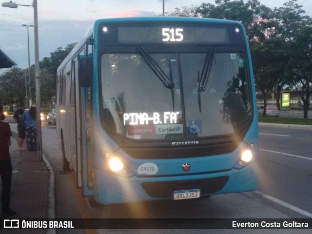 Unimar Transportes 24226 na cidade de Vitória, Espírito Santo, Brasil, por Everton Costa Goltara. ID da foto: 9508782.