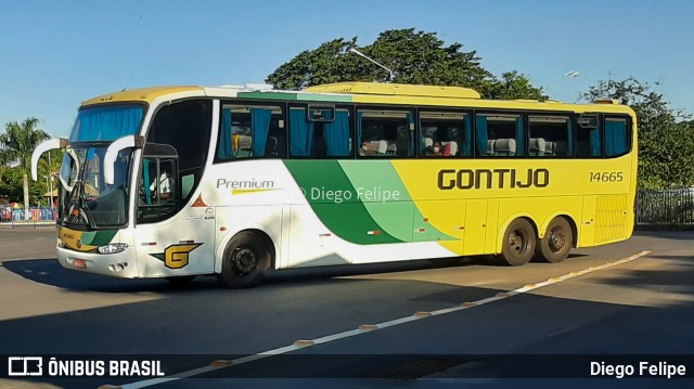 Empresa Gontijo de Transportes 14665 na cidade de Formiga, Minas Gerais, Brasil, por Diego Felipe. Número da foto: #9507848.