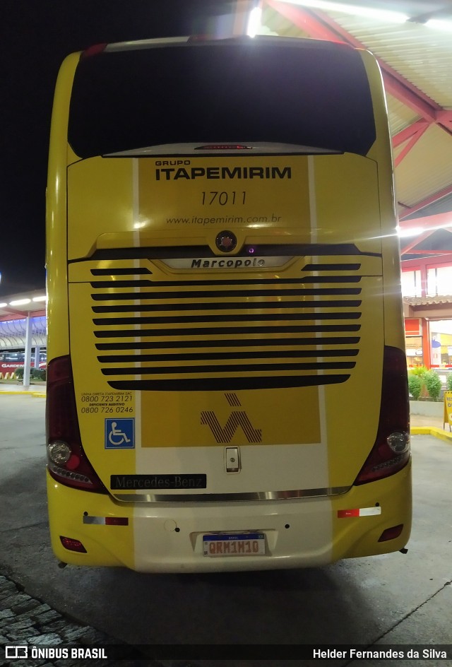 Viação Itapemirim 17011 na cidade de Ribeirão Vermelho, Minas Gerais, Brasil, por Helder Fernandes da Silva. Número da foto: #9509511.