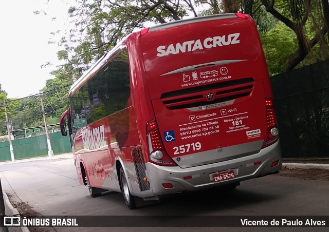 Viação Santa Cruz 25719 na cidade de São Paulo, São Paulo, Brasil, por Vicente de Paulo Alves. ID da foto: 9507658.