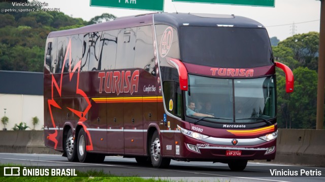 Turisa Turismo 10080 na cidade de Joinville, Santa Catarina, Brasil, por Vinicius Petris. ID da foto: 9511782.