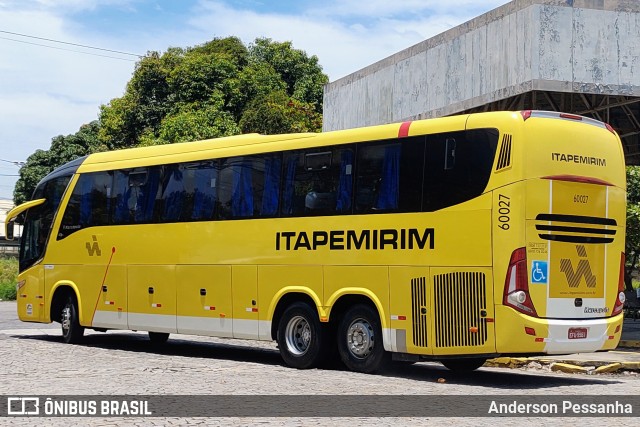 Viação Itapemirim 60027 na cidade de Campos dos Goytacazes, Rio de Janeiro, Brasil, por Anderson Pessanha. Número da foto: #9512666.