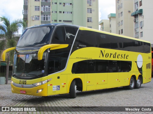 Viação Nordeste 2105 na cidade de Fortaleza, Ceará, Brasil, por Wescley  Costa. Número da foto: #9512204.