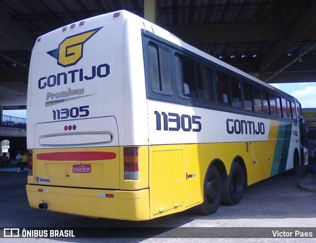 Empresa Gontijo de Transportes 11305 na cidade de Ipueiras, Ceará, Brasil, por Victor Paes. ID da foto: 9510830.