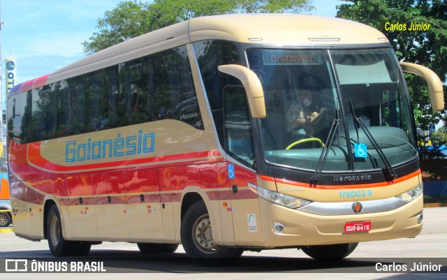 Auto Viação Goianésia 178003-9 na cidade de Goiânia, Goiás, Brasil, por Carlos Júnior. ID da foto: 9511448.