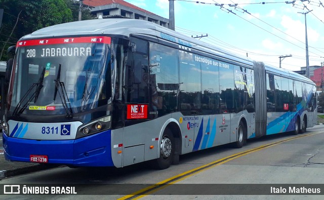 Next Mobilidade - ABC Sistema de Transporte 8311 na cidade de São Paulo, São Paulo, Brasil, por Italo Matheus. ID da foto: 9510766.