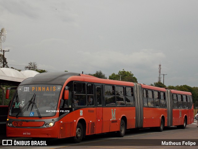 Expresso Azul 17E12 na cidade de Curitiba, Paraná, Brasil, por Matheus Felipe. ID da foto: 9512713.