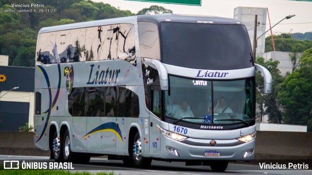 Liatur Turismo 1670 na cidade de Joinville, Santa Catarina, Brasil, por Vinicius Petris. Número da foto: #9511822.