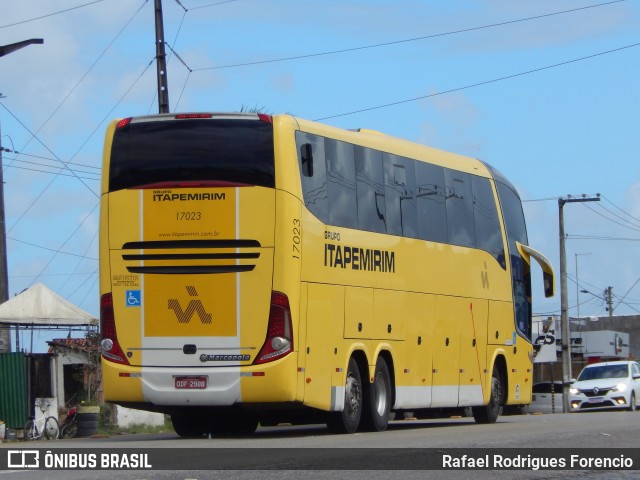 Viação Itapemirim 17023 na cidade de Estância, Sergipe, Brasil, por Rafael Rodrigues Forencio. ID da foto: 9510696.