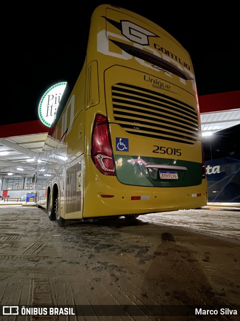 Empresa Gontijo de Transportes 25015 na cidade de São Sebastião da Bela Vista, Minas Gerais, Brasil, por Marco Silva. Número da foto: #9511101.