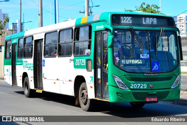 OT Trans - Ótima Salvador Transportes 20729 na cidade de Salvador, Bahia, Brasil, por Eduardo Ribeiro. ID da foto: 9511708.