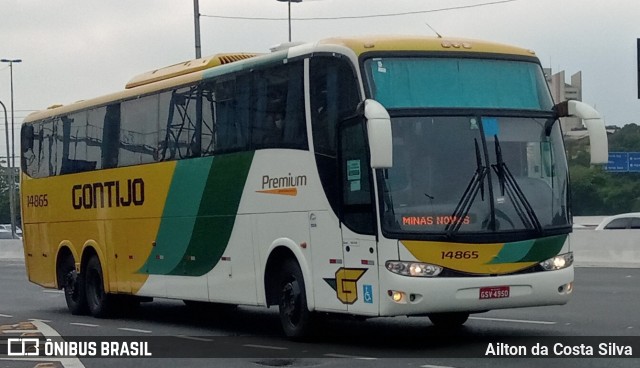 Empresa Gontijo de Transportes 14865 na cidade de São Paulo, São Paulo, Brasil, por Ailton da Costa Silva. ID da foto: 9510588.