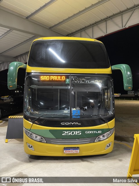 Empresa Gontijo de Transportes 25015 na cidade de São Sebastião da Bela Vista, Minas Gerais, Brasil, por Marco Silva. Número da foto: #9511083.