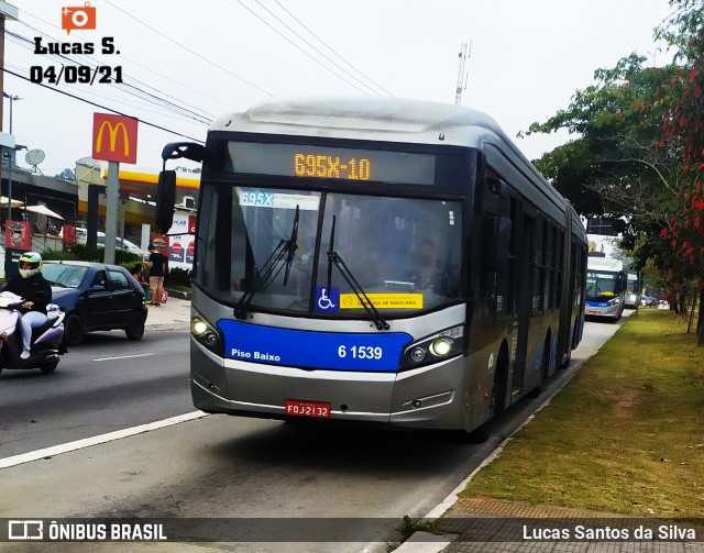 Viação Grajaú S.A. 6 1539 na cidade de São Paulo, São Paulo, Brasil, por Lucas Santos da Silva. Número da foto: #9433645.