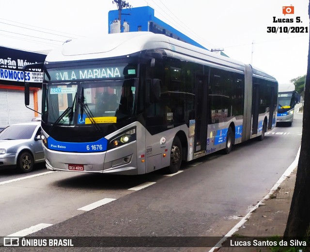 Viação Grajaú S.A. 6 1676 na cidade de São Paulo, São Paulo, Brasil, por Lucas Santos da Silva. Número da foto: #9433571.