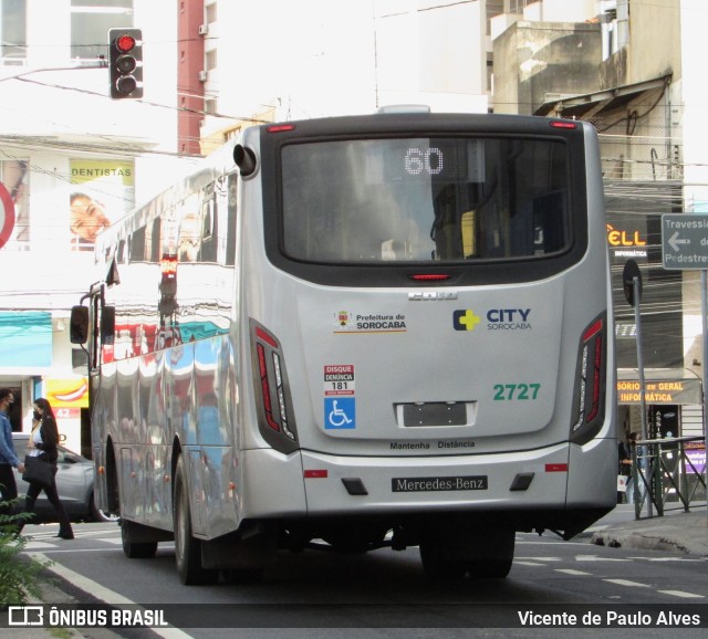 City Transporte Urbano Intermodal Sorocaba 2727 na cidade de Sorocaba, São Paulo, Brasil, por Vicente de Paulo Alves. ID da foto: 9430968.