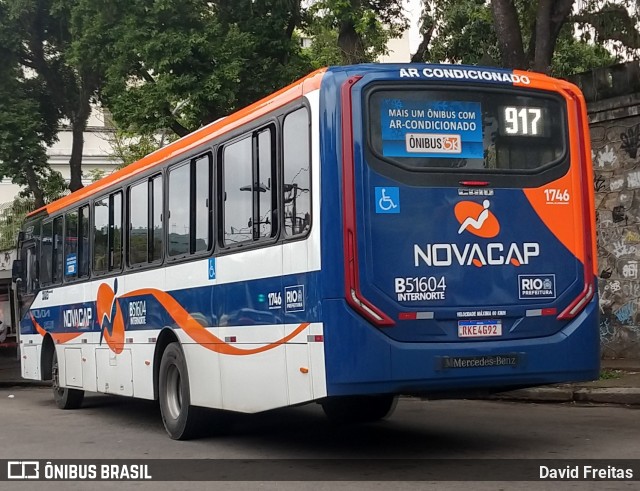Viação Novacap B51604 na cidade de Rio de Janeiro, Rio de Janeiro, Brasil, por David Freitas. Número da foto: #9434111.