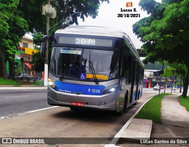 Viação Grajaú S.A. 6 1228 na cidade de São Paulo, São Paulo, Brasil, por Lucas Santos da Silva. Número da foto: #9433612.