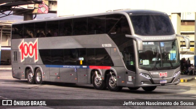 Auto Viação 1001 RJ 108.1206 na cidade de Rio de Janeiro, Rio de Janeiro, Brasil, por Jefferson Nascimento de Sousa. ID da foto: 9433878.