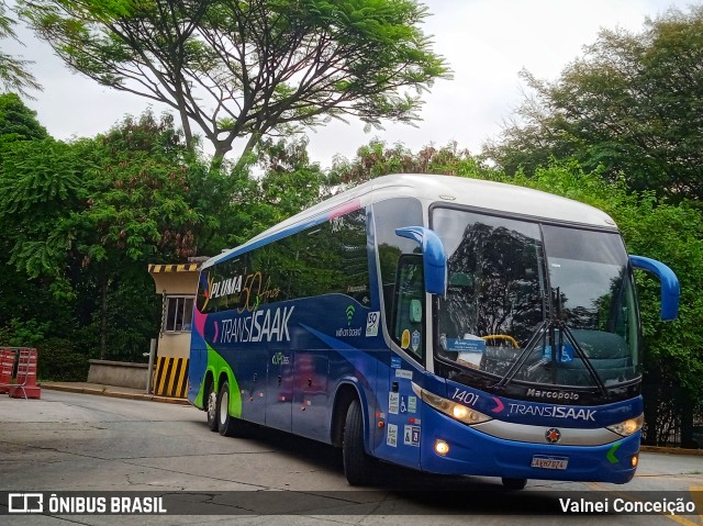 Trans Isaak Turismo 1401 na cidade de São Paulo, São Paulo, Brasil, por Valnei Conceição. Número da foto: #9430882.