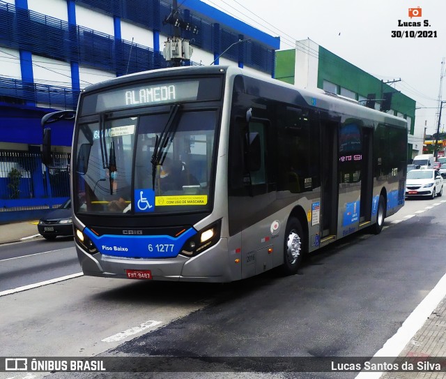 Viação Grajaú S.A. 6 1277 na cidade de São Paulo, São Paulo, Brasil, por Lucas Santos da Silva. ID da foto: 9433616.