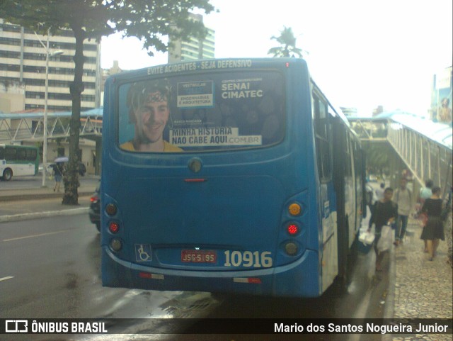 Concessionária Salvador Norte - CSN Transportes 10916 na cidade de Salvador, Bahia, Brasil, por Mario dos Santos Nogueira Junior. Número da foto: #9432077.