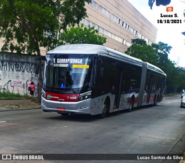 Viação Campo Belo 7 1698 na cidade de São Paulo, São Paulo, Brasil, por Lucas Santos da Silva. Número da foto: #9431371.