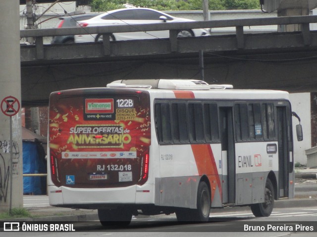 Evanil Transportes e Turismo RJ 132.018 na cidade de Rio de Janeiro, Rio de Janeiro, Brasil, por Bruno Pereira Pires. ID da foto: 9430863.