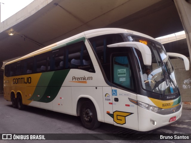 Empresa Gontijo de Transportes 16065 na cidade de Belo Horizonte, Minas Gerais, Brasil, por Bruno Santos. ID da foto: 9513083.