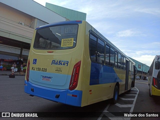 Master Transportes Coletivos de Passageiros RJ 159.020 na cidade de Duque de Caxias, Rio de Janeiro, Brasil, por Walace dos Santos. ID da foto: 9514780.