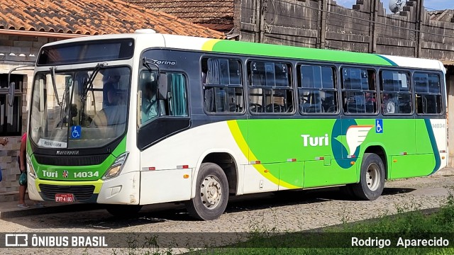 Turi Transportes - Sete Lagoas 14034 na cidade de Conselheiro Lafaiete, Minas Gerais, Brasil, por Rodrigo  Aparecido. Número da foto: #9513216.