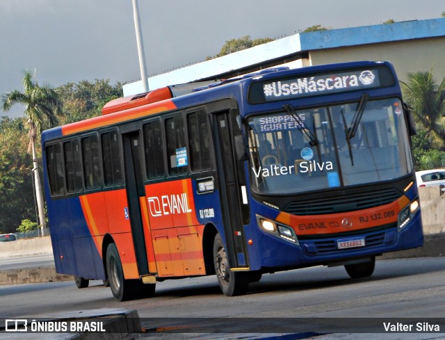 Evanil Transportes e Turismo RJ 132.089 na cidade de Rio de Janeiro, Rio de Janeiro, Brasil, por Valter Silva. Número da foto: #9513799.