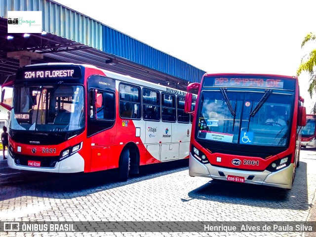 Itajaí Transportes Coletivos 2061 na cidade de Campinas, São Paulo, Brasil, por Henrique Alves de Paula Silva. ID da foto: 9513422.