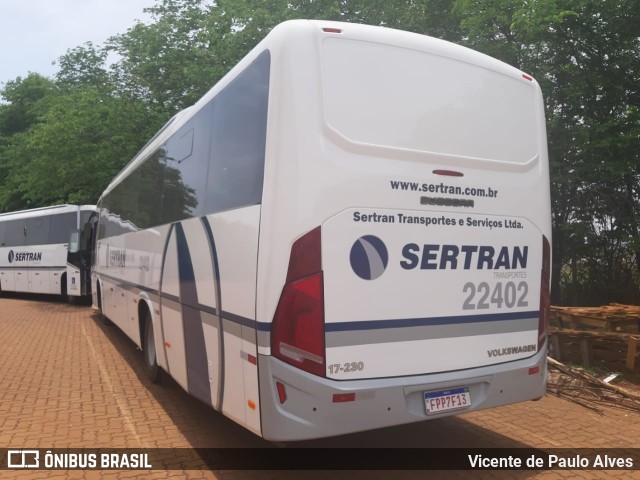 SERTRAN Ribeirão Preto - Sertãozinho Transporte Coletivo 22402 na cidade de Ribeirão Preto, São Paulo, Brasil, por Vicente de Paulo Alves. ID da foto: 9513970.