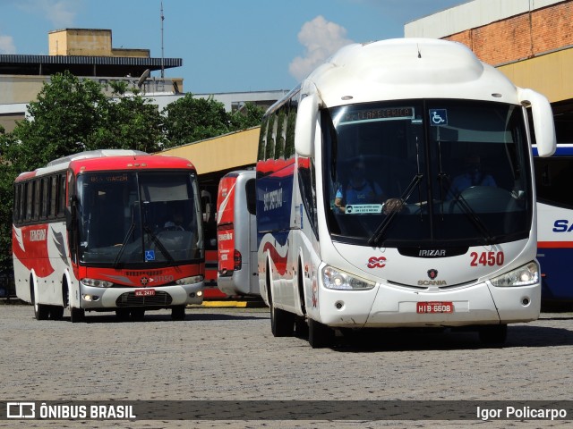 Viação São Cristóvão 2450 na cidade de Divinópolis, Minas Gerais, Brasil, por Igor Policarpo. ID da foto: 9514132.