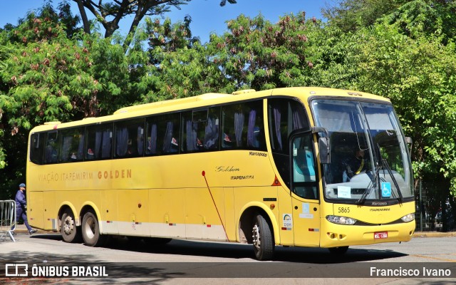 Viação Itapemirim 5865 na cidade de São Paulo, São Paulo, Brasil, por Francisco Ivano. ID da foto: 9513618.