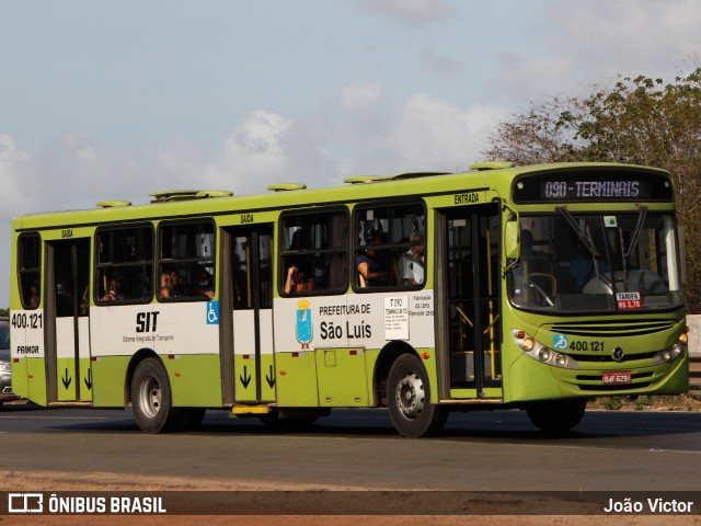 Viação Primor 400.121 na cidade de São Luís, Maranhão, Brasil, por João Victor. Número da foto: #9515253.