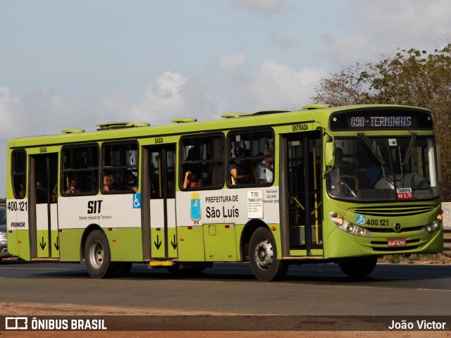 Viação Primor 400.121 na cidade de São Luís, Maranhão, Brasil, por João Victor. ID da foto: 9515253.