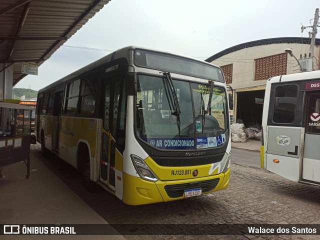 Viação Nilopolitana RJ 123.051 na cidade de Queimados, Rio de Janeiro, Brasil, por Walace dos Santos. Número da foto: #9514809.