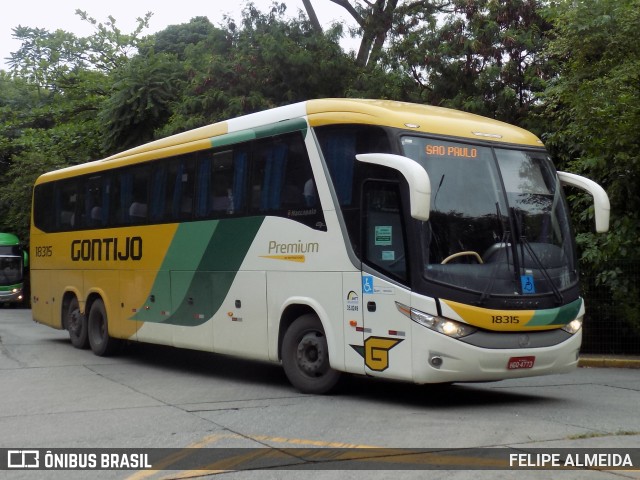 Empresa Gontijo de Transportes 18315 na cidade de São Paulo, São Paulo, Brasil, por FELIPE ALMEIDA. Número da foto: #9436761.