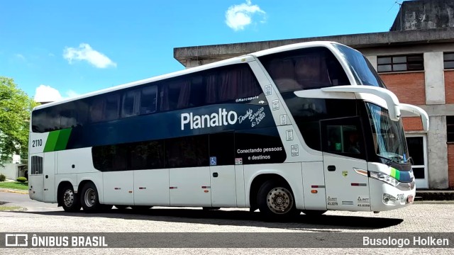 Planalto Transportes 2110 na cidade de Santa Maria, Rio Grande do Sul, Brasil, por Busologo Holken. ID da foto: 9434989.