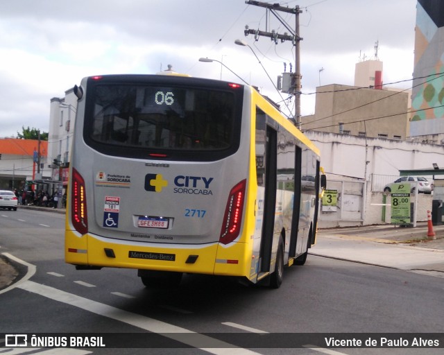 City Transporte Urbano Intermodal Sorocaba 2717 na cidade de Sorocaba, São Paulo, Brasil, por Vicente de Paulo Alves. ID da foto: 9435698.