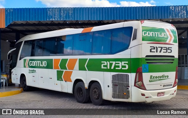 Empresa Gontijo de Transportes 21735 na cidade de Serra Talhada, Pernambuco, Brasil, por Lucas Ramon. ID da foto: 9435112.