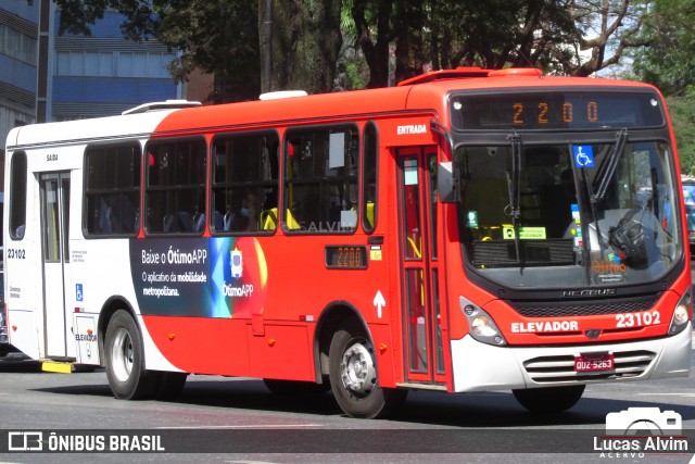 Laguna Auto Ônibus 23102 na cidade de Belo Horizonte, Minas Gerais, Brasil, por Lucas Alvim. ID da foto: 9435778.