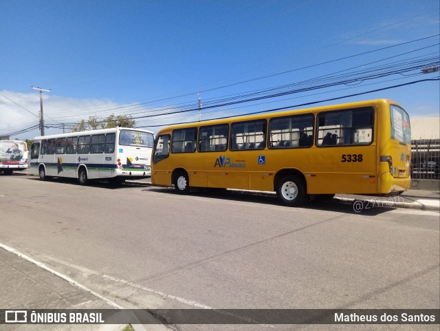 AVP - Auto Viação Paraíso 5338 na cidade de Aracaju, Sergipe, Brasil, por Matheus dos Santos. ID da foto: 9436770.