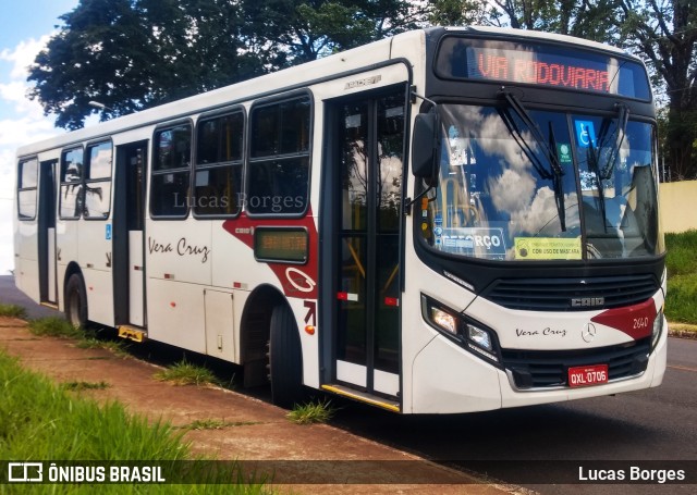 Vera Cruz Transporte e Turismo 2640 na cidade de Araxá, Minas Gerais, Brasil, por Lucas Borges . Número da foto: #9434662.