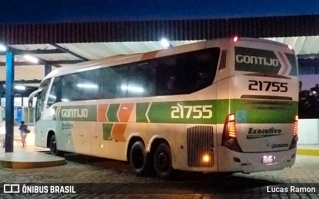 Empresa Gontijo de Transportes 21755 na cidade de Serra Talhada, Pernambuco, Brasil, por Lucas Ramon. ID da foto: 9434701.