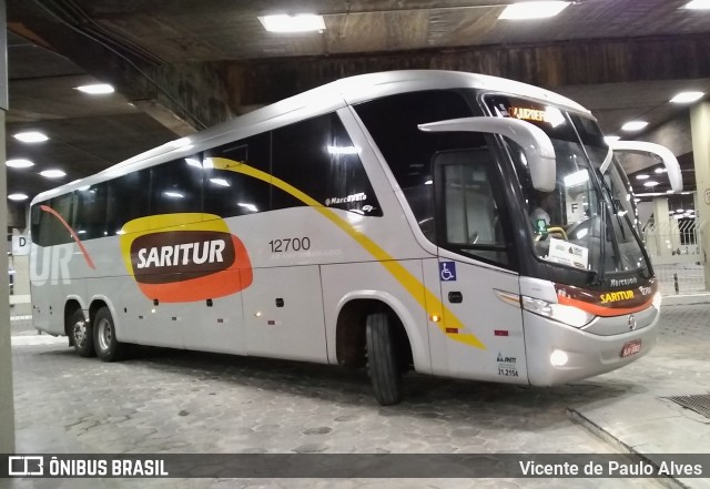 Saritur - Santa Rita Transporte Urbano e Rodoviário 12700 na cidade de Belo Horizonte, Minas Gerais, Brasil, por Vicente de Paulo Alves. ID da foto: 9438830.