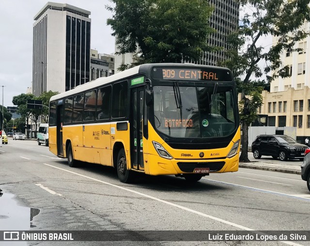 Real Auto Ônibus A41466 na cidade de Rio de Janeiro, Rio de Janeiro, Brasil, por Luiz Eduardo Lopes da Silva. Número da foto: #9438042.